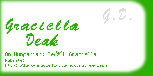 graciella deak business card